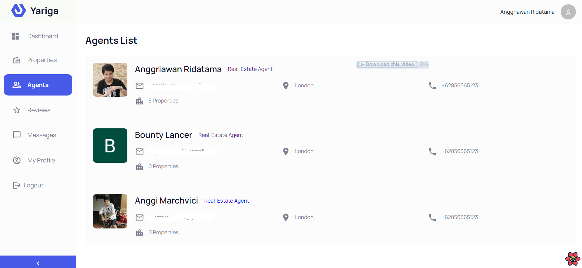 Refine Dashboard MERN
